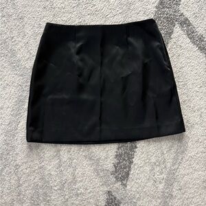 Black Satin Skirt